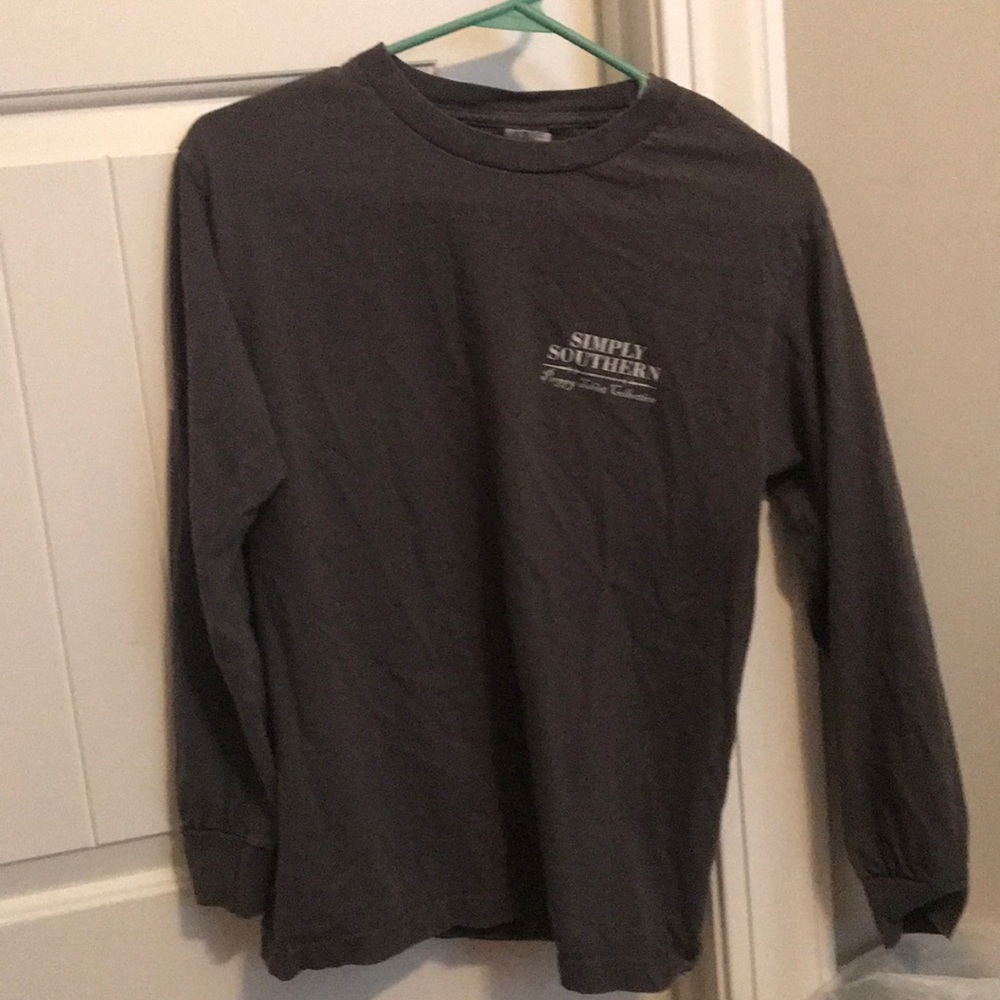 Simply southern gray long sleeve shirt